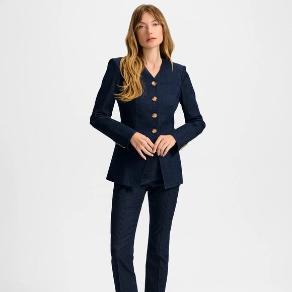 Veronica Beard Jackets & Blazers - NEW Veronica Beard Cynthia Tailored Denim Jacket, Multi-size